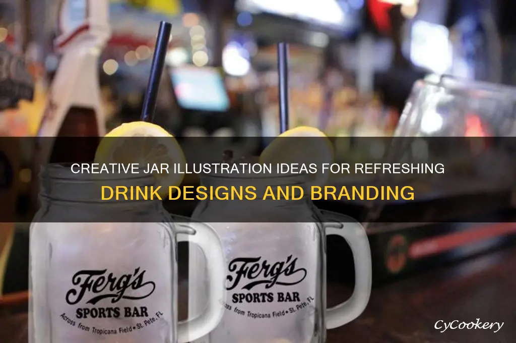 jar illustration drink
