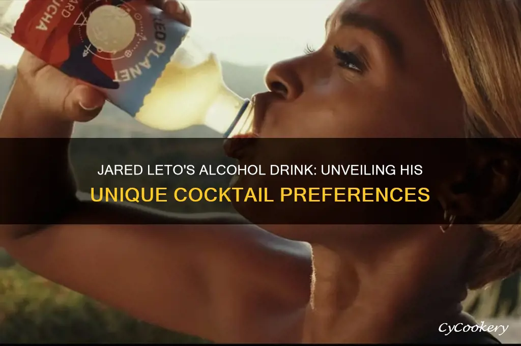 jared leto alcohol drink