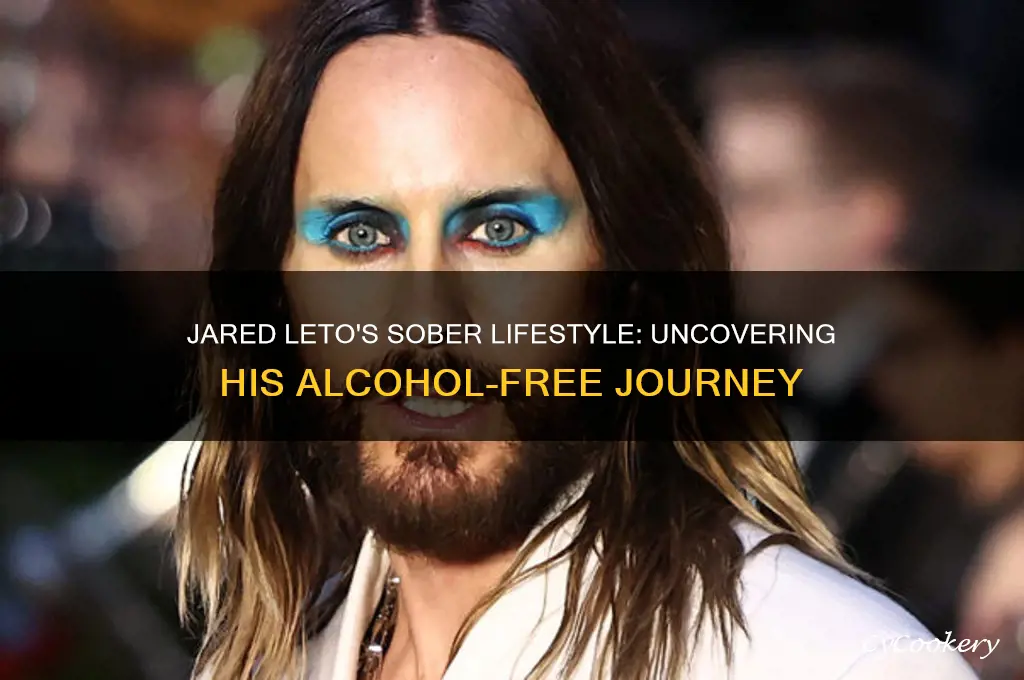 jared leto doesnt drink