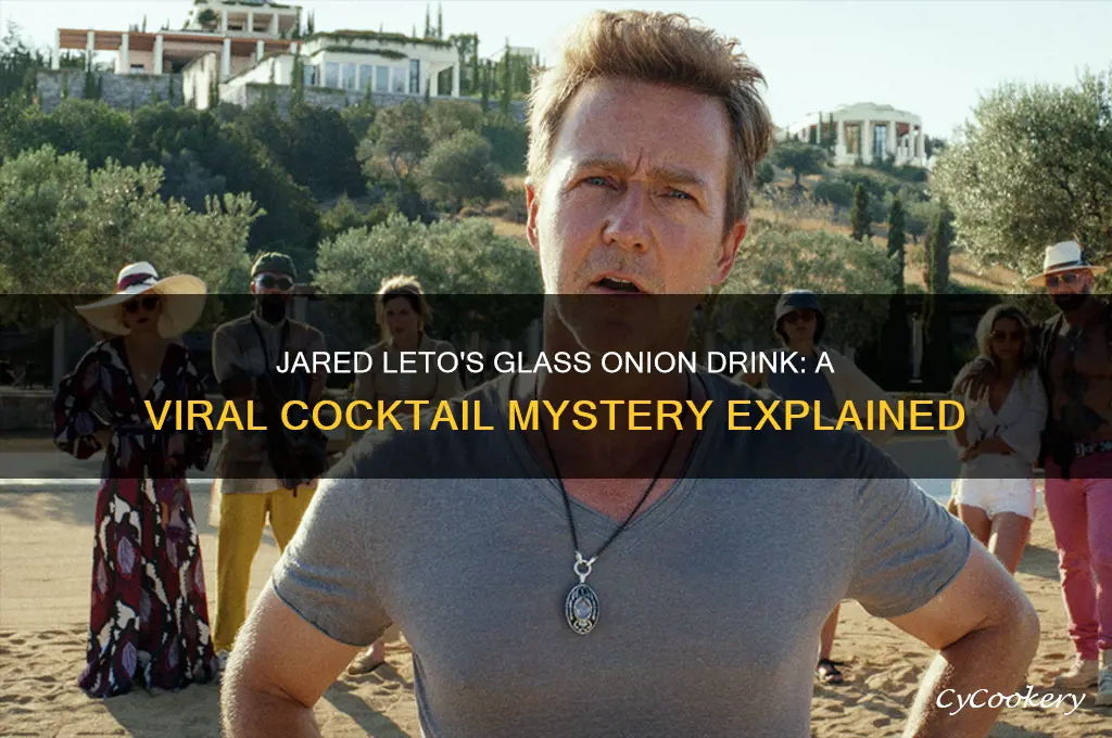 jared leto drink glass onion