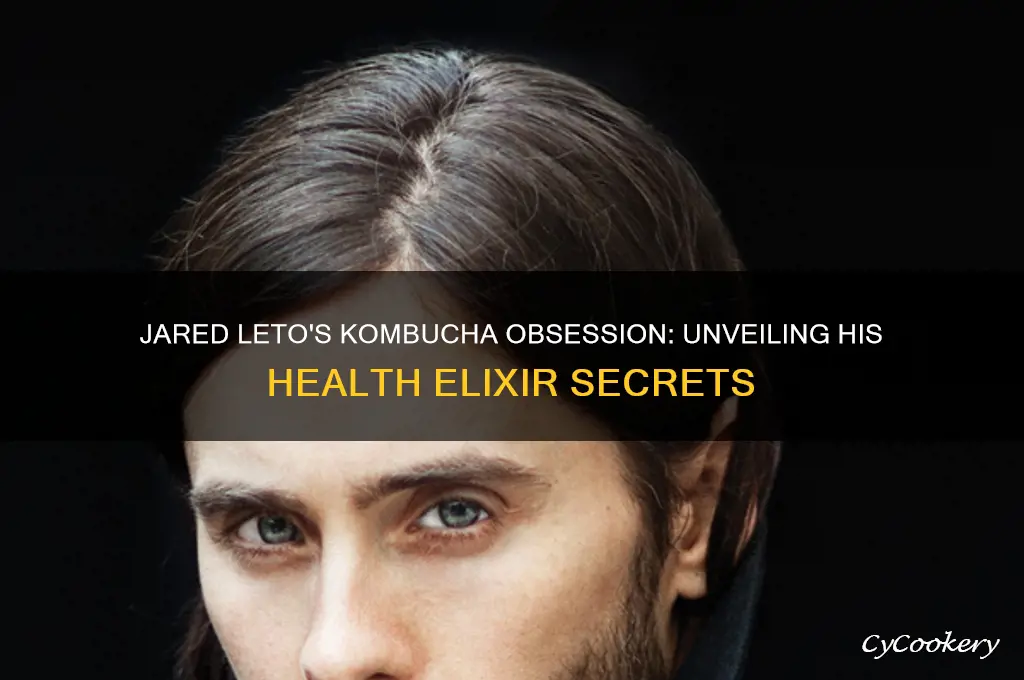 jared leto drink kombucha
