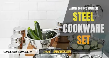 Stainless Steel Splendor: The Jasmin 20-Piece Cookware Set Elevates Your Kitchen