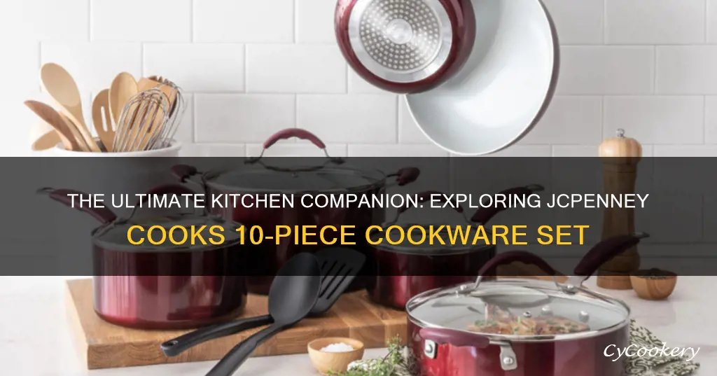 jcpenney cooks 10 piece cookware set