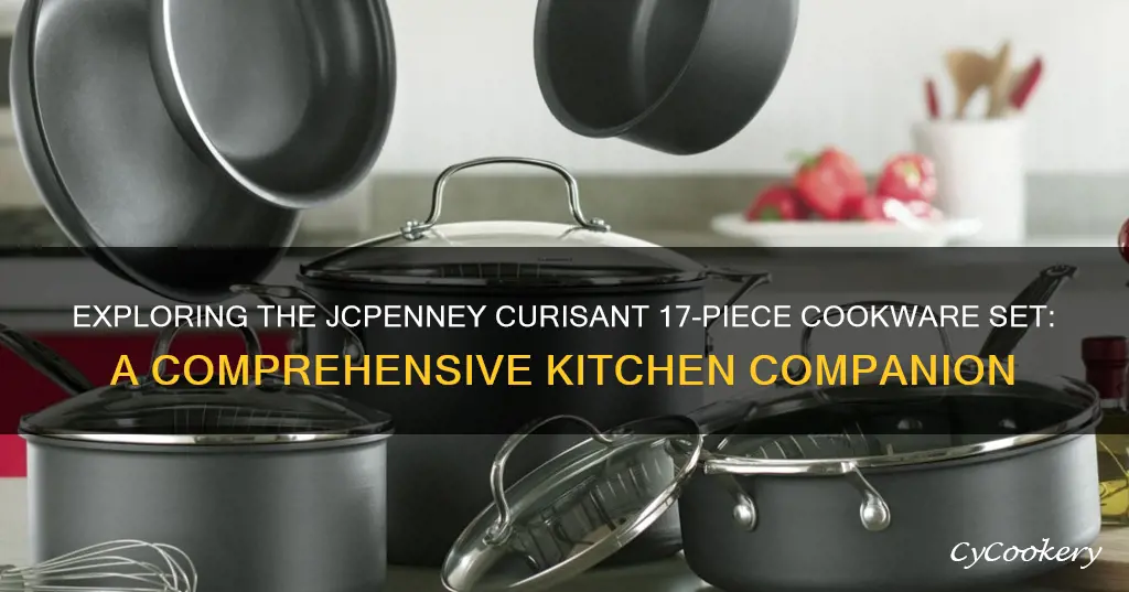 jcpenney curisant 17 piece cookware set