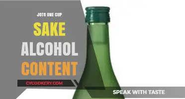 Joto One Cup Sake Alcohol Content: A Comprehensive Guide