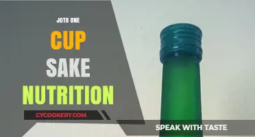 Joto One Cup Sake Nutrition: Calories, Benefits, and Health Insights