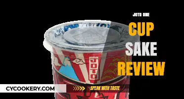 Joto One Cup Sake Review: A Convenient Sake Experience