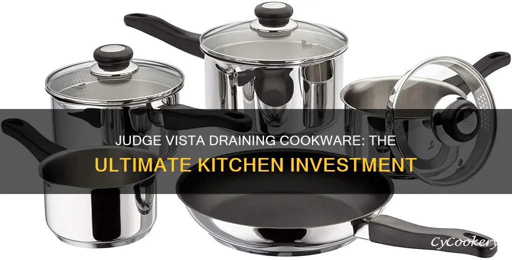 judge vista draining cookware set 6 piece