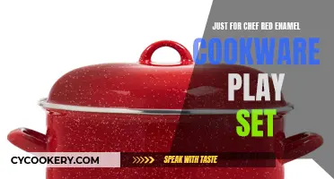 Chef-in-Training: Unveiling the Adorable 'Just for Chef' Red Enamel Cookware Play Set