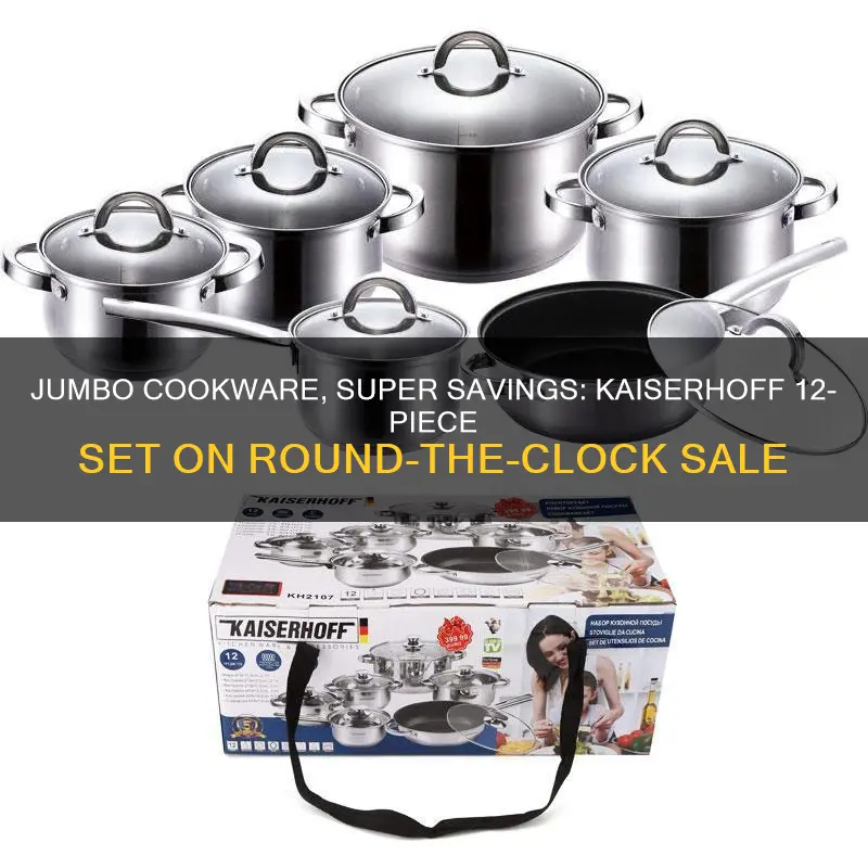 kaiserhoff 12 pc ss jumbo cookware set supersale 24x7