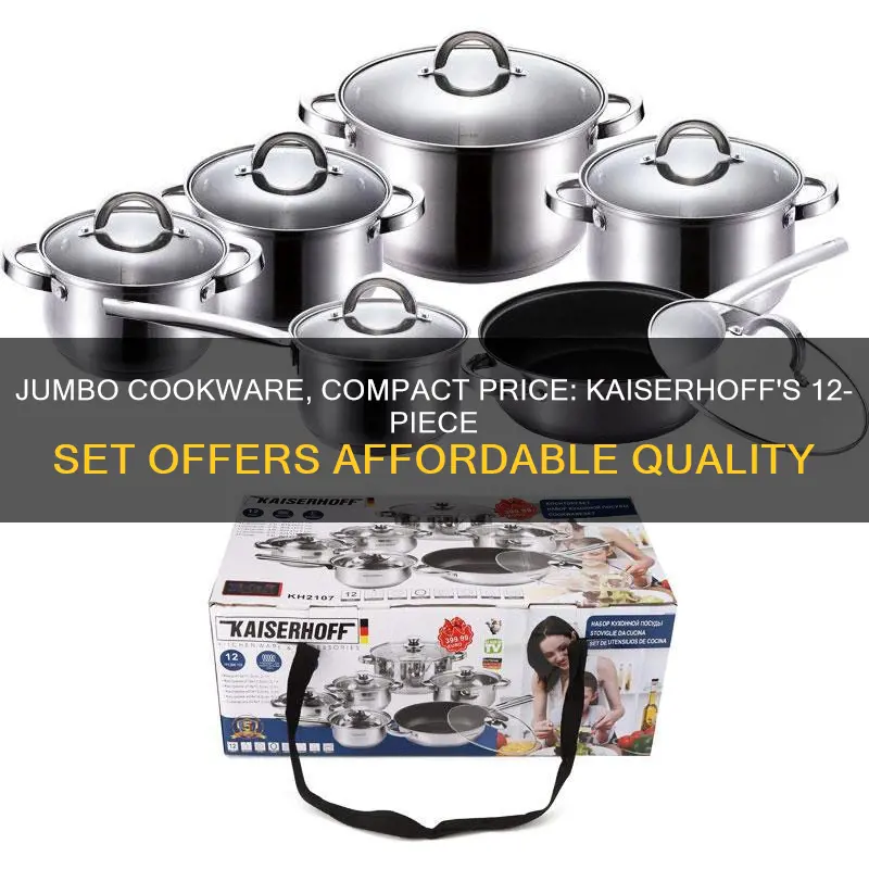 kaiserhoff 12 piece jumbo cookware set price