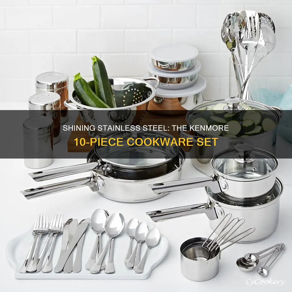 kenmore 10 pc stainless steel cookware set