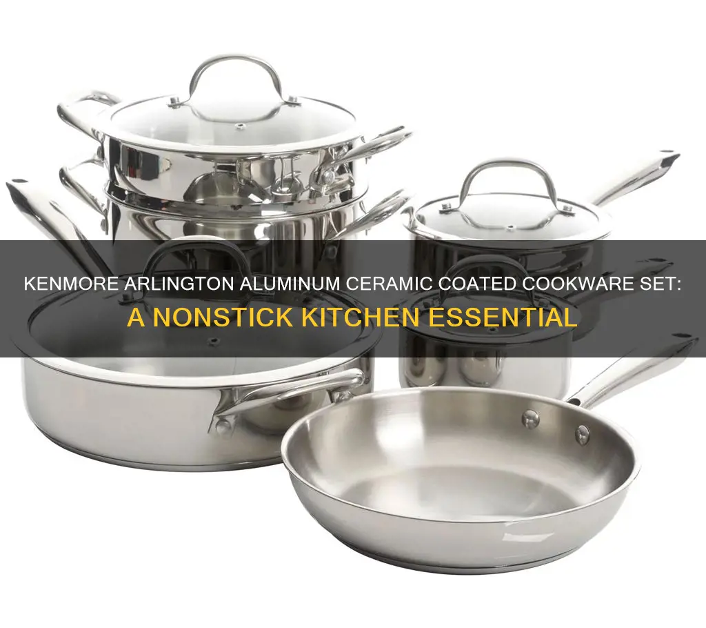 kenmore arlington aluminum ceramic coated nonstick cookware set