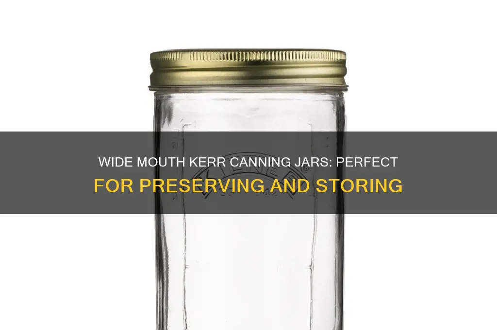 kerr canning jars wide mouth