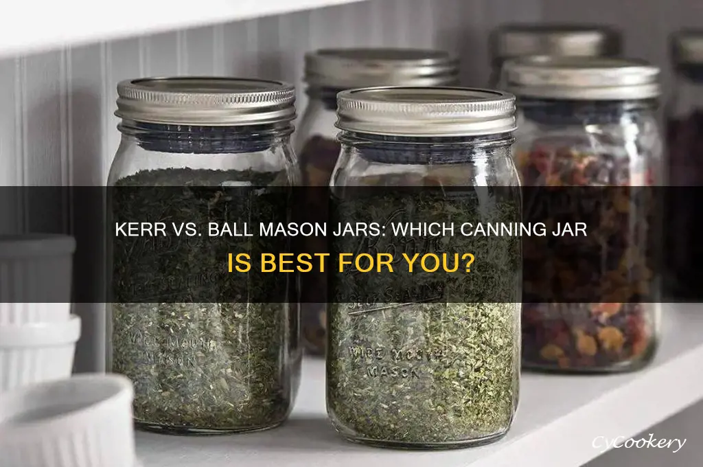 kerr or ball mason jars