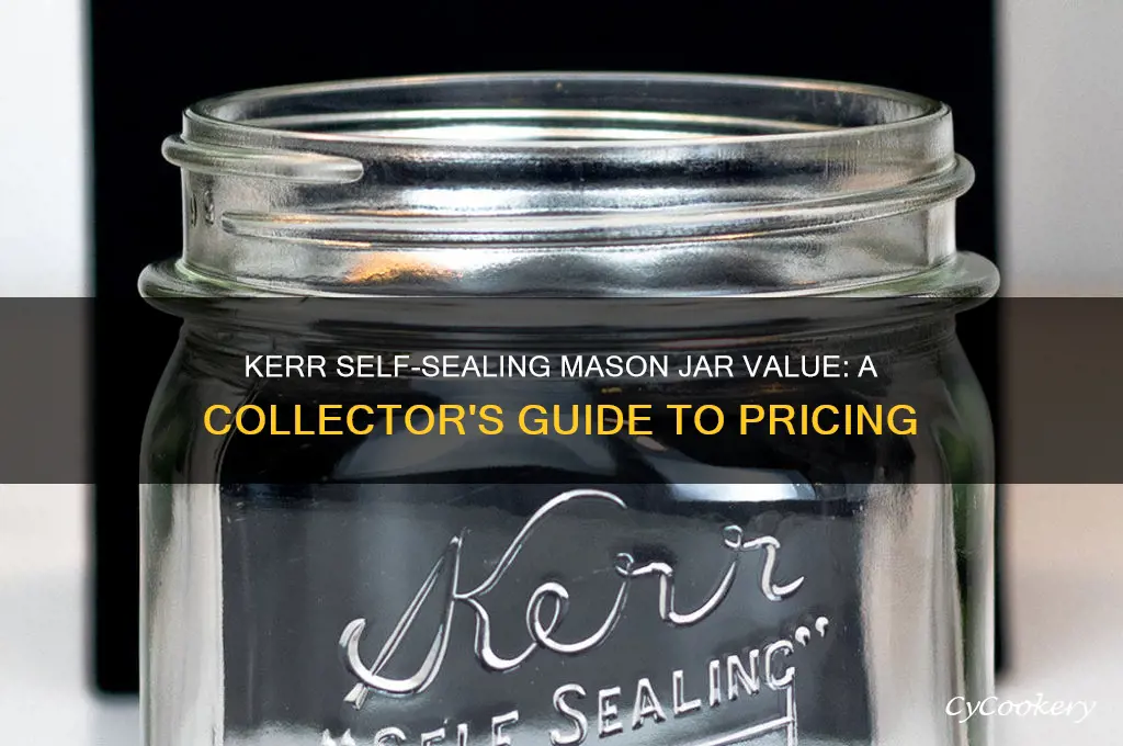 kerr self sealing mason jar value