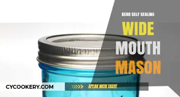 Kerr Self-Sealing Wide Mouth Mason Jars: Perfect for Canning and Storage