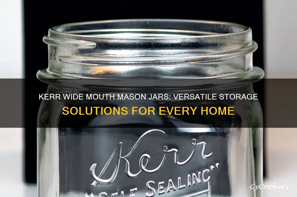 kerr wide mouth mason jars