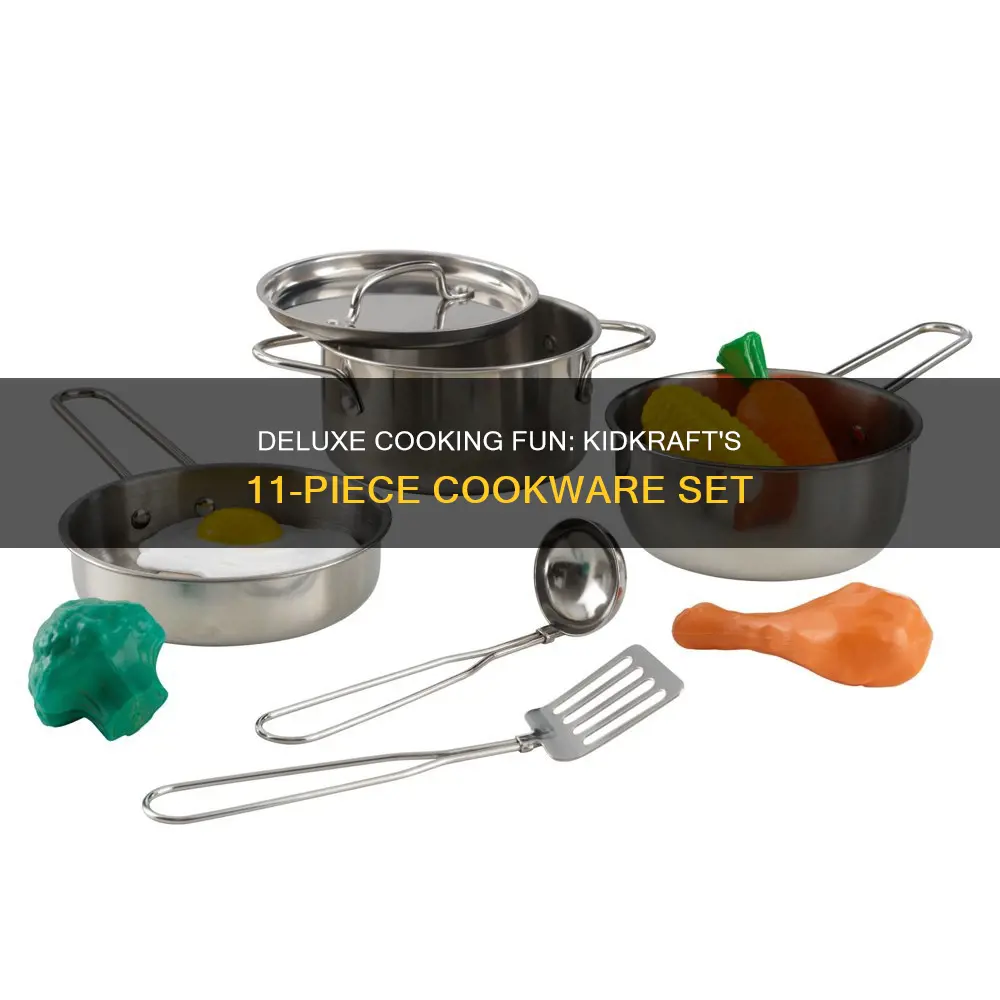 kidkraft deluxe cookware set 11 pieces