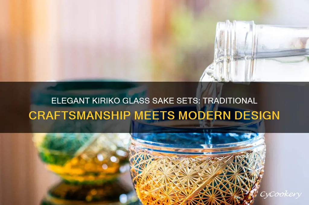 kiriko glass sake sets