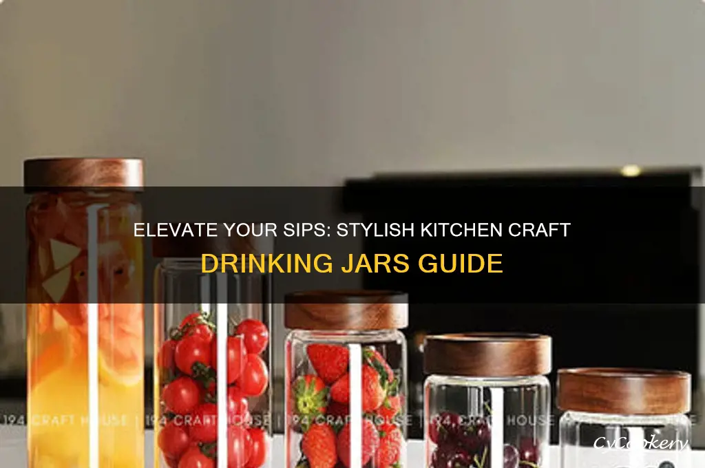 kitchen craft drinking jars
