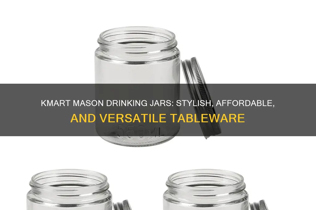 kmart mason drinking jars