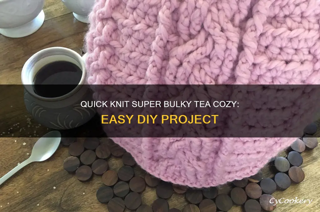 knit an easy tea cozy super bulky