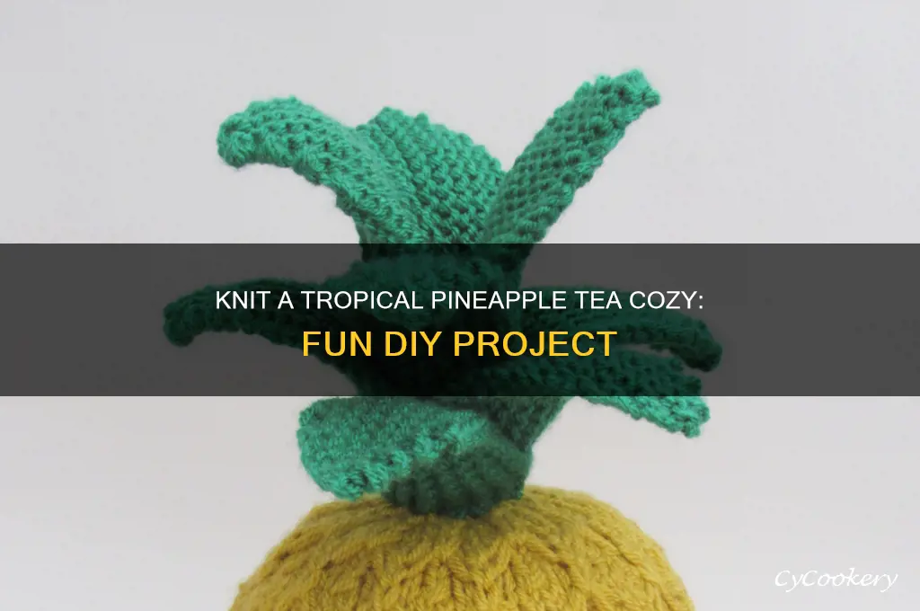 knit pineapple tea cozy