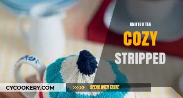 Charming Striped Knitted Tea Cozy Ideas for Cozy Tea Times