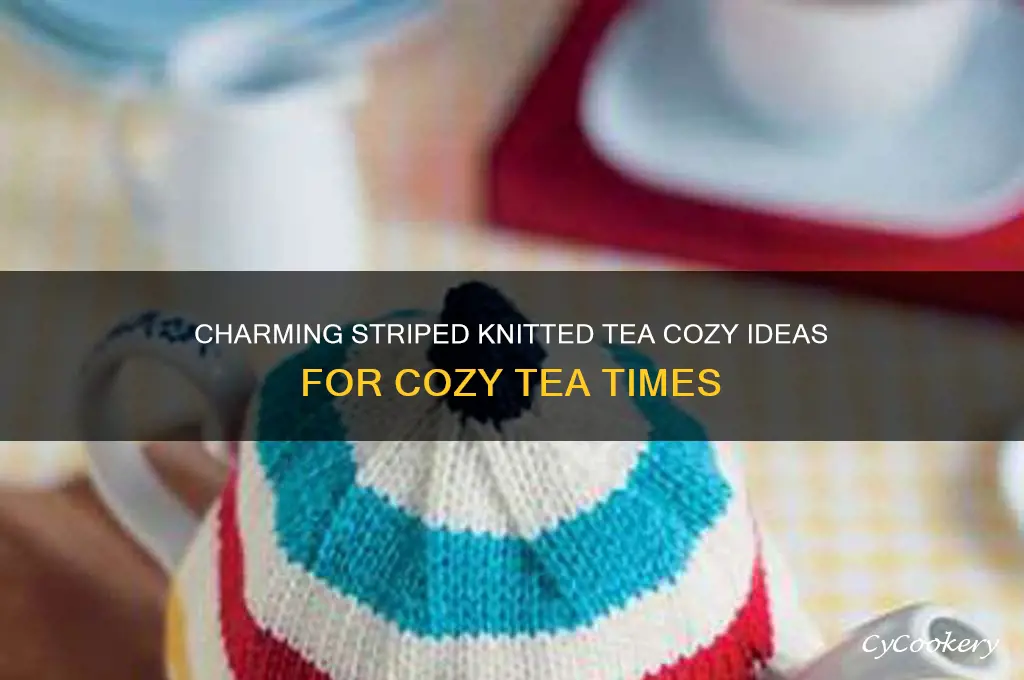 knitted tea cozy stripped