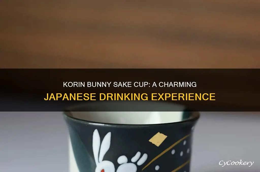 korin bunny sake cup