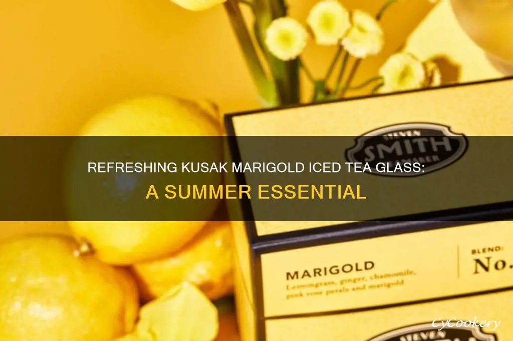 kusak marigold iced tea glass