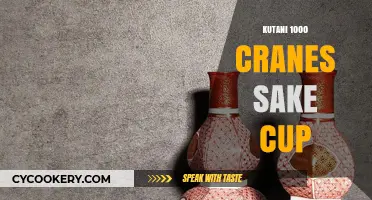 Elegant Kutani 1000 Cranes Sake Cup: A Japanese Artistry Masterpiece