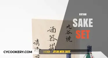Elegant Kutani Sake Set: A Fusion of Tradition and Artistry