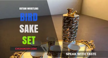 Elegant Kutani Whistling Bird Sake Set: A Japanese Artistry Masterpiece