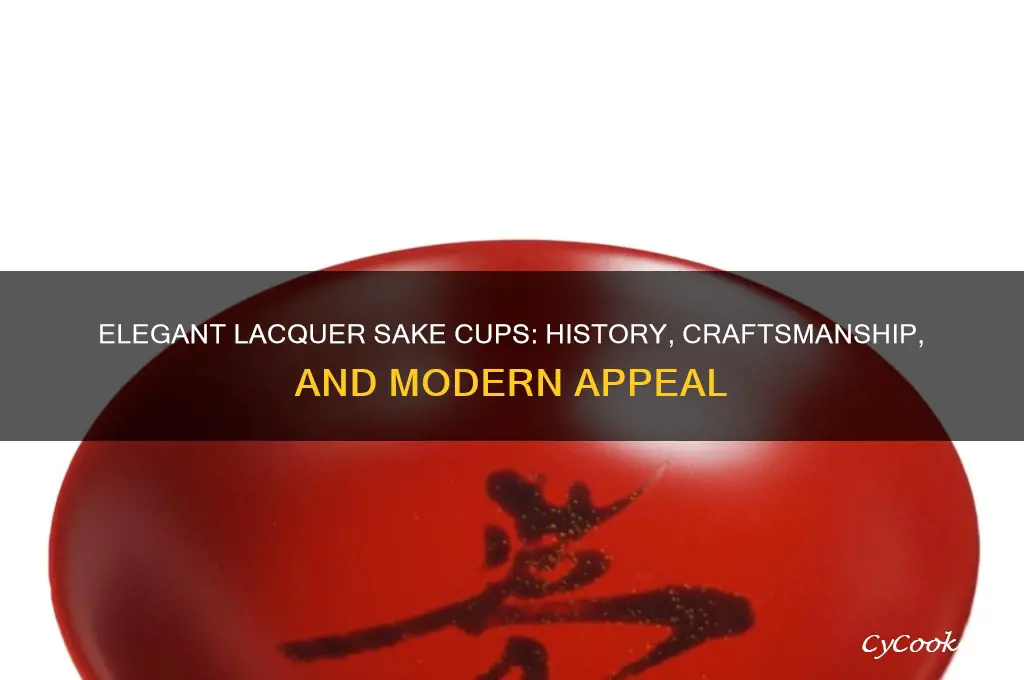 lacquer sake cup