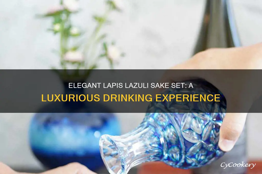 lapis lazuli sake set