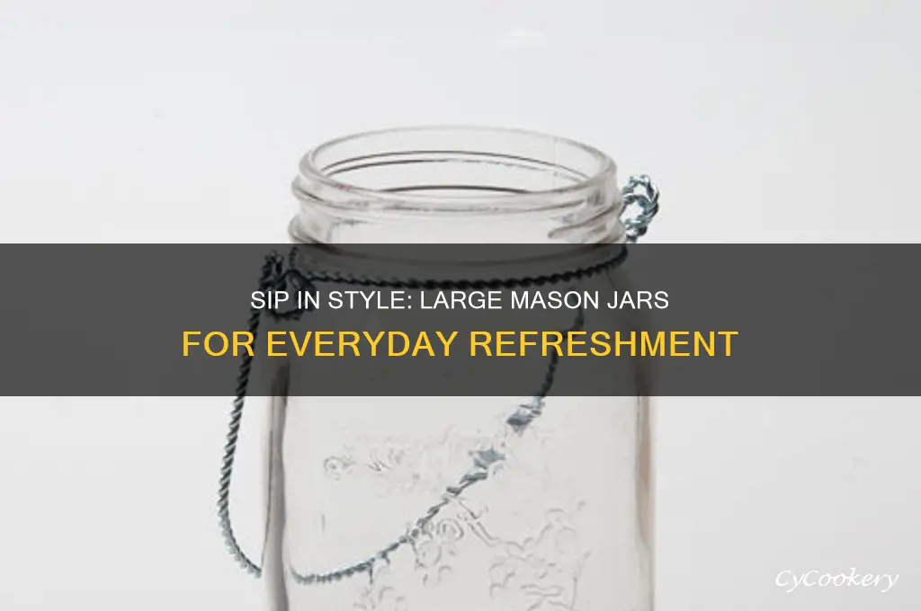 large drinking mason jars