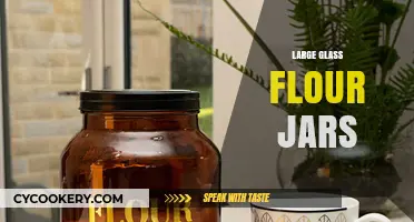 Elegant Large Glass Flour Jars for Organized Kitchen Storage