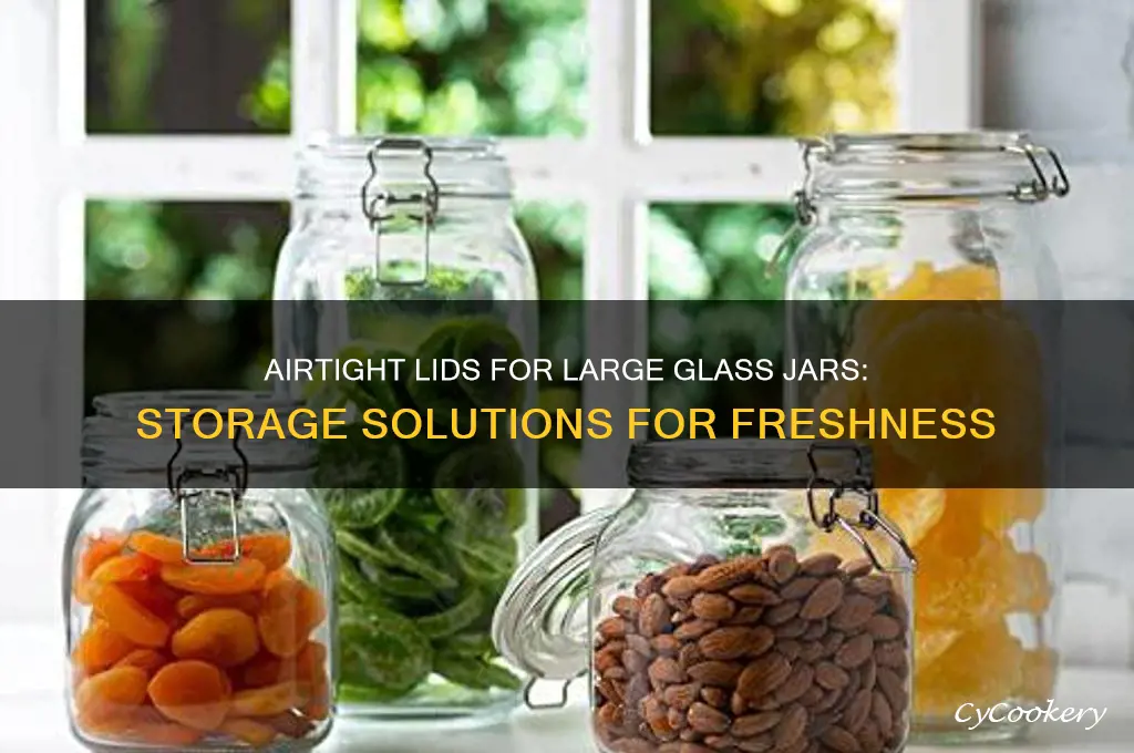 large glass jars airtight lids