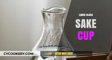 Elegant Large Glass Sake Cup: Enhancing Your Drinking Experience