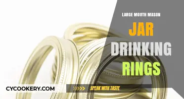 Creative DIY Drinking Rings Using Large Mouth Mason Jars