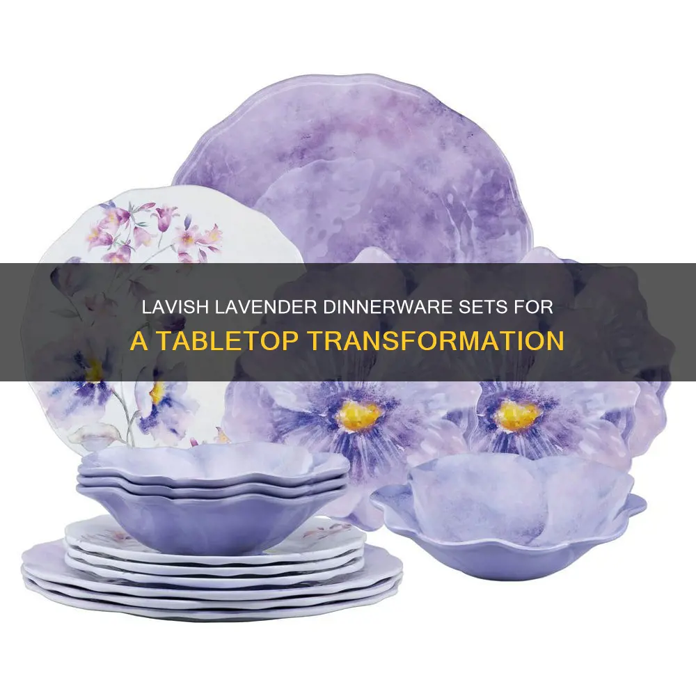 lavender dinnerware sets