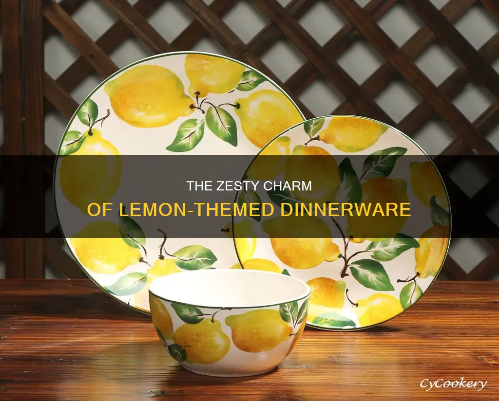 lemon dinnerware set