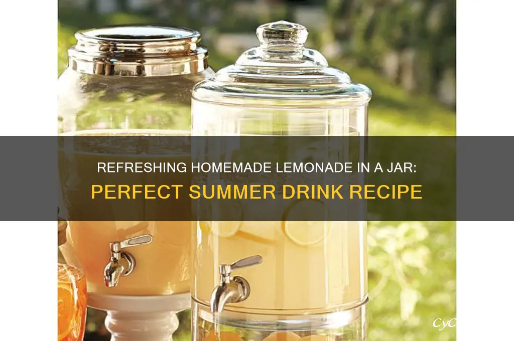 lemonade in a jar drink