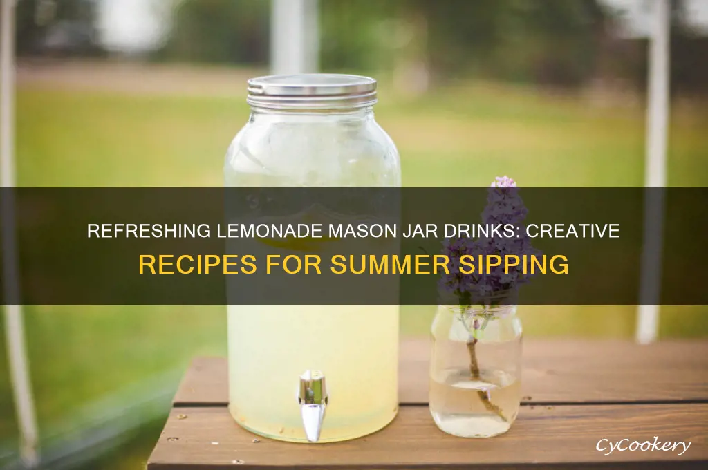 lemonade mason jar drinks