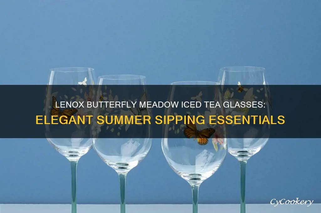 lenox butterfly meadow iced tea glasses