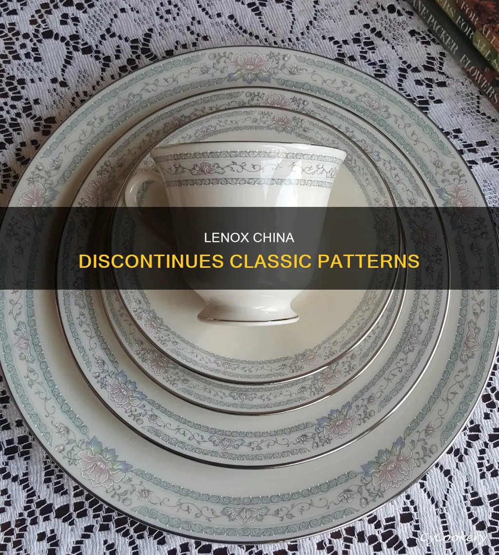 lenox china patterns discontinued