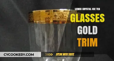 Elegant Lenox Crystal Gold Trim Iced Tea Glasses: A Luxurious Sip