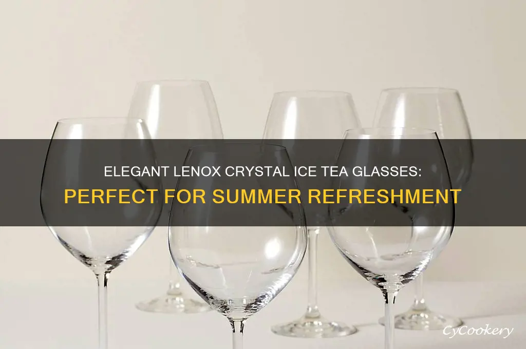 lenox crystal ice tea glasses